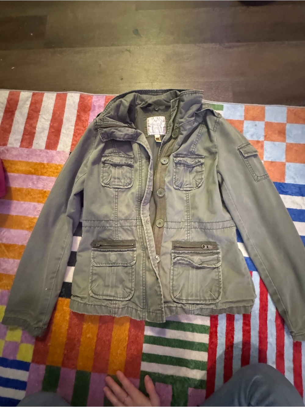 American Eagle Outfitters Olive Utility Jacket